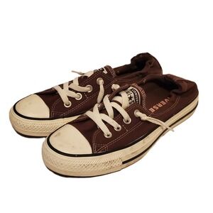Converse Chuck Taylor All Star Shoreline Slip On Brown Sneakers Womens 7.5